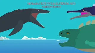 Mosasaurus Vs Maelstrom and Cretaceous (Sticknodes)