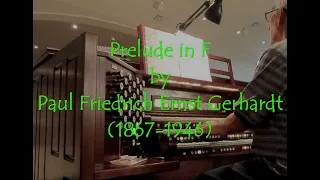 Prelude in F by Paul Friedrich Ernst Gerhardt (1867-1946)