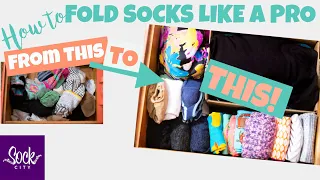 How to Fold Socks Like a Pro | Sock Drawer Organization | Fun Sock Creations