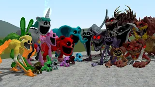 ALL CATNAPS AND DOGDAYS VS ALL SMILING CRITTERS MONSTERS In Garry's Mod!