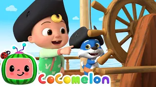 Animal Time Wheels on the Bus (Pirate Version) Song | CoComelon Animal Time | Animals for Kids