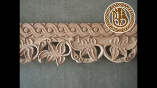 Wood carving. Вырезаем из ореха плетенку