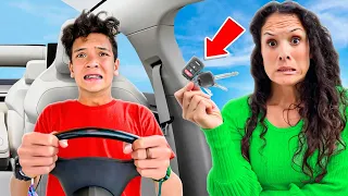 Testing MY SON's DRIVING SKILLS! 😱 **Emotional Test**