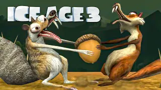 Ice Age 3 Dawn of the Dinosaurs - All Scrat Levels & Scenes