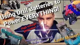 Using Drill Batteries to Power Everything! Hacking Your World Episode 1