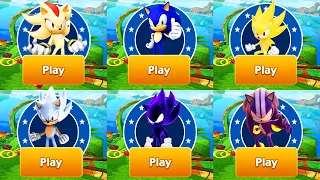 Sonic Dash - Super Sonic vs Super Shadow vs Sonic vs All Bosses Zazz Eggman All Characters Unlocked