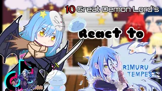 🦊🌸🦊[Rus/Eng] 10 GREAT DEMON LORD'S React To Rimuru Tempest 1/? [tik-tok][AMV] Gacha🦊🌸🦊