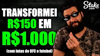 APOSTEI EM ALGUMAS LUTAS DO UFC NA STAKE E ME DEI MUITO BEM!