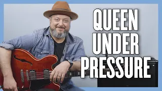 Queen Under Pressure Guitar Lesson + Tutorial