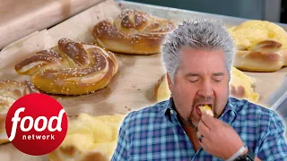 Guy Is Amazed By These Authentic German Pretzels | Diners Drive-Ins & Dives