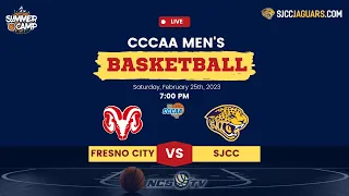 Fresno City vs San Jose City College Men's Basketball LIVE 2/25/23 CCCAA Playoff Rnd 2