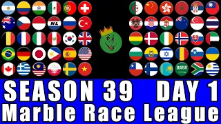 Marble Race League Season 39 Day 1 Marble Race in Algodoo / Marble Race King