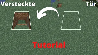 Redstone Geheimtür im Boden I Minecraft Tutorial I 1.16 / 1.17/1.18/1.19 I Deutsch