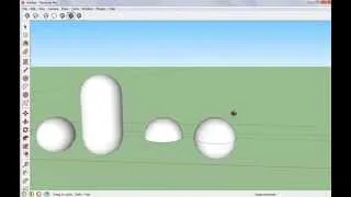 SketchUp . Шар, конус, цилиндр, тор.