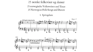 Edvard Grieg - 25 Norwegian Folk Songs and Dances, op. 17 [With score]