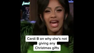 Cardi B Explains Why she isn’t  Giving Out Christmas Gifts.