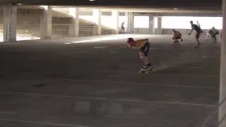 Parking Garage Longboarding!