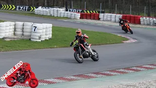 Aprilia supermoto on Kart Spa short session Insta360