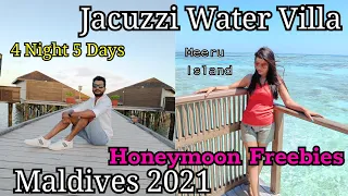 Maldives Travel Vlog Part-2 . Maldives trip 2021. Maldives Jacuzzi Water Villa..Meeru Island resort