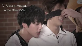 JinMin being touchy with Namjoon (ft. BTS)