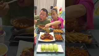 @isister eating show#eating challenge#husband and wife eating food#eating#mukbang #asmr eating