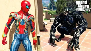 ЧЕЛОВЕК ПАУК ПРОТИВ ВЕНОМА В ГТА 5 МОДЫ! SPIDER MAN VS VENOM ОБЗОР МОДА В GTA 5 ИГРЫ ВИДЕО MODS