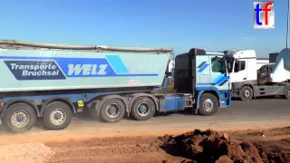 Mercedes-Benz Actros Dump Trailer / Sattelkipper, Fa. Welz, Germany, 2015.