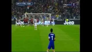 Juventus vs Milan 3 - 2 (15' Pirlo Goal) 6.10.2013