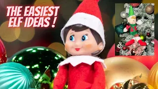 25 EASY elf on the shelf ideas. Quick simple and easy