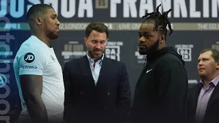 THE FIRST FACE OFF | Anthony Joshua vs Jermaine Franklin