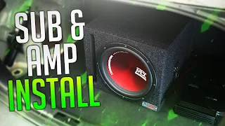 How to Install an Amp & Subwoofer EASY! (2023)