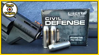 GUILTY!....Of Greatness? Liberty Civil Defense .45 Colt AMMO From The Taurus Judge!