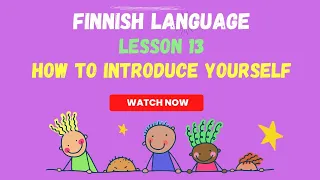 Finnish conversation | Finnish conversation in How to introduce yourself | Finnish language 2023