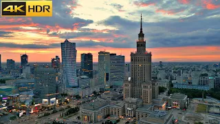 An Evening Walk in Warsaw | Magical Evening Stroll in Poland's Capital [4K HDR]