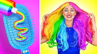 TENDÊNCIAS FANTÁSTICAS DE BELEZA | De Nerd a Popular | Dicas Legais para Tingir o Cabelo por 123 GO!