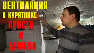 ВЕНТИЛЯЦИЯ В КУРЯТНИКЕ ДЕШЕВО! Как сделать своими руками!