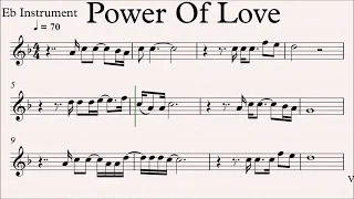 Power Of Love Eb Instrument Sheet Music