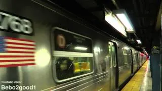 NYC Subway: IND R68 (D) Train at Chambers St (WTC) - 60FPS