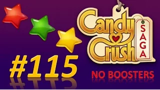 Candy Crush Saga! level 115 - 3 stars - no boosters