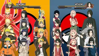 NARUTO, BORUTO & HINATA VS SASUKE, SARADA & SAKURA | Naruto Storm 4 MOD