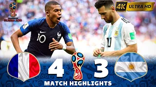 Argentina - France (3-4) | World Cup 2018 | Extended Highlights & Goals 4K