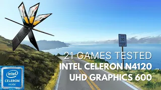 Intel Celeron N4120  UHD Graphics 600  21 GAMES TESTED IN 01/2023 (4GB RAM)