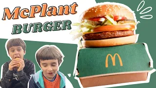 Trying the new McPlant Burger in London!