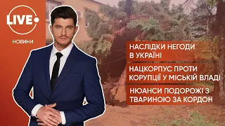 Наслідки негоди в Україні / Акція "Нацкорпусу" біля КМДА / Подорож із твариною