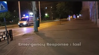 2x Ambulanță SAJ IS C2 EMU 101 + B1/B2 EMU 253 Renault Master Responding | Iași