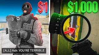 $1 vs $1000 Rainbow Six Siege Challenge