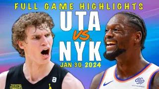 Knicks vs. Jazz | Intense Clash | Jan 30, 2024 | NBA Showdown