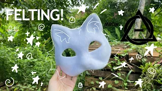 HOW to SMOOTHLY Felt a Therian Cat Mask With NO WRINKLES! + MASK GIVEAWAY {Step by Step Tutorial} 🐾