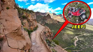 SCARIEST Road in Arizona...Don't Look Down! "Fish Creek Hill" Apache Trail aka SR 88