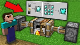 Minecraft NOOB vs PRO: WHY NOOB UNITED CRAFTING TABLE AND FURNACE TO GET MULTI TOOL BLOCK? trolling